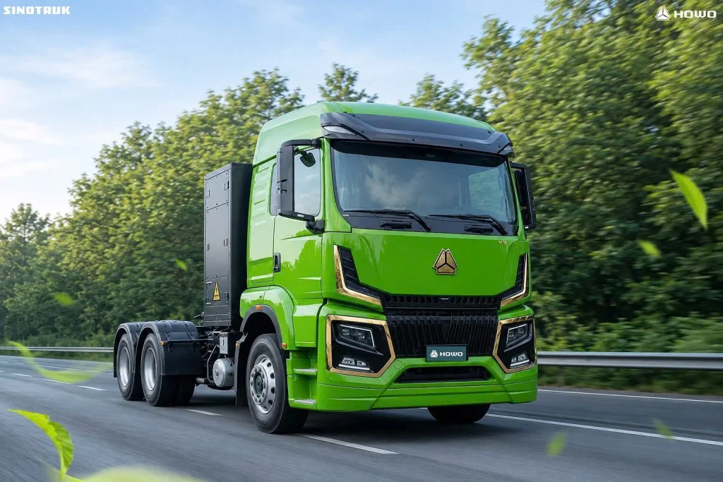 Xe Đầu Kéo Điện Howo G7X EV 513KW
